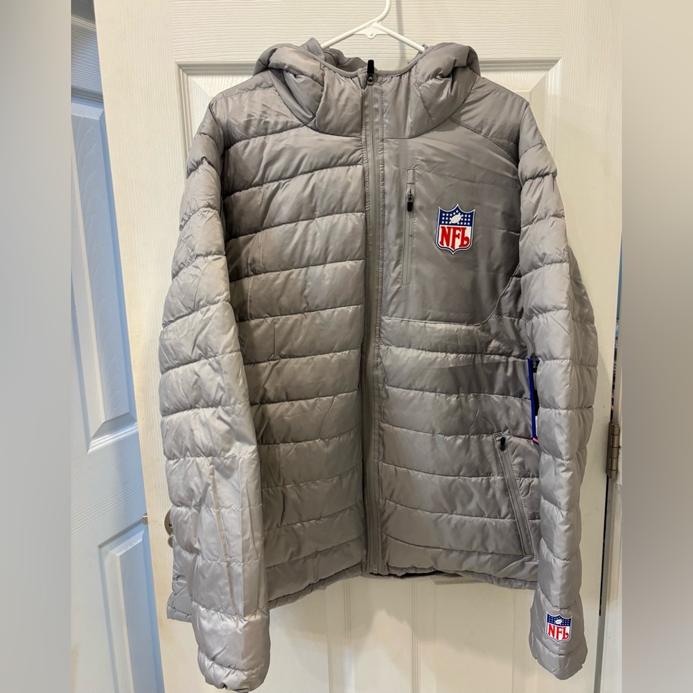NFL Gray Puffer Jacket